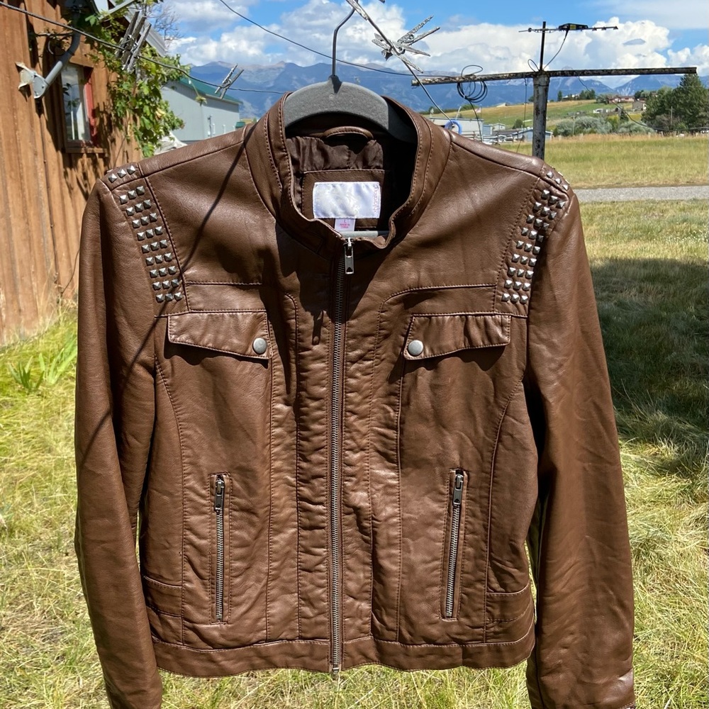 Exhilaration Studded Moto Jacket